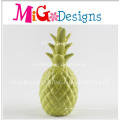 Decoración de cerámica verde Pineapple Shaped Money Bank